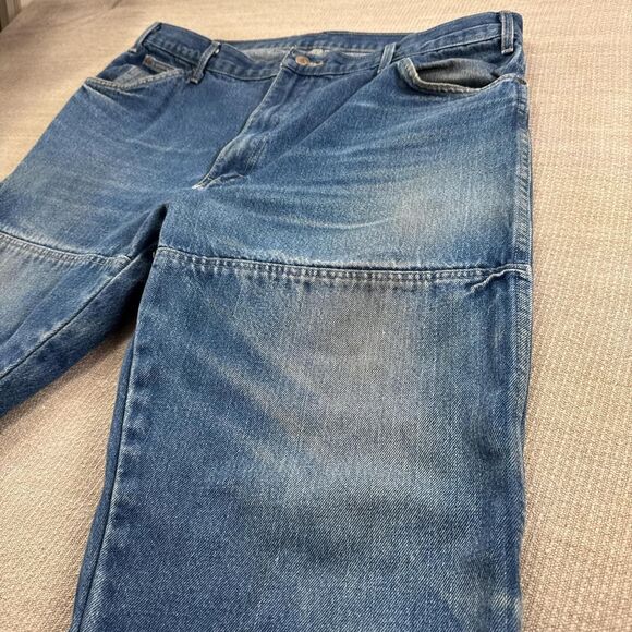 Distressed Vintage Dickies Relaxed Fit Straight Leg Double Knee Carpenter Jeans - Picture 5 of 8